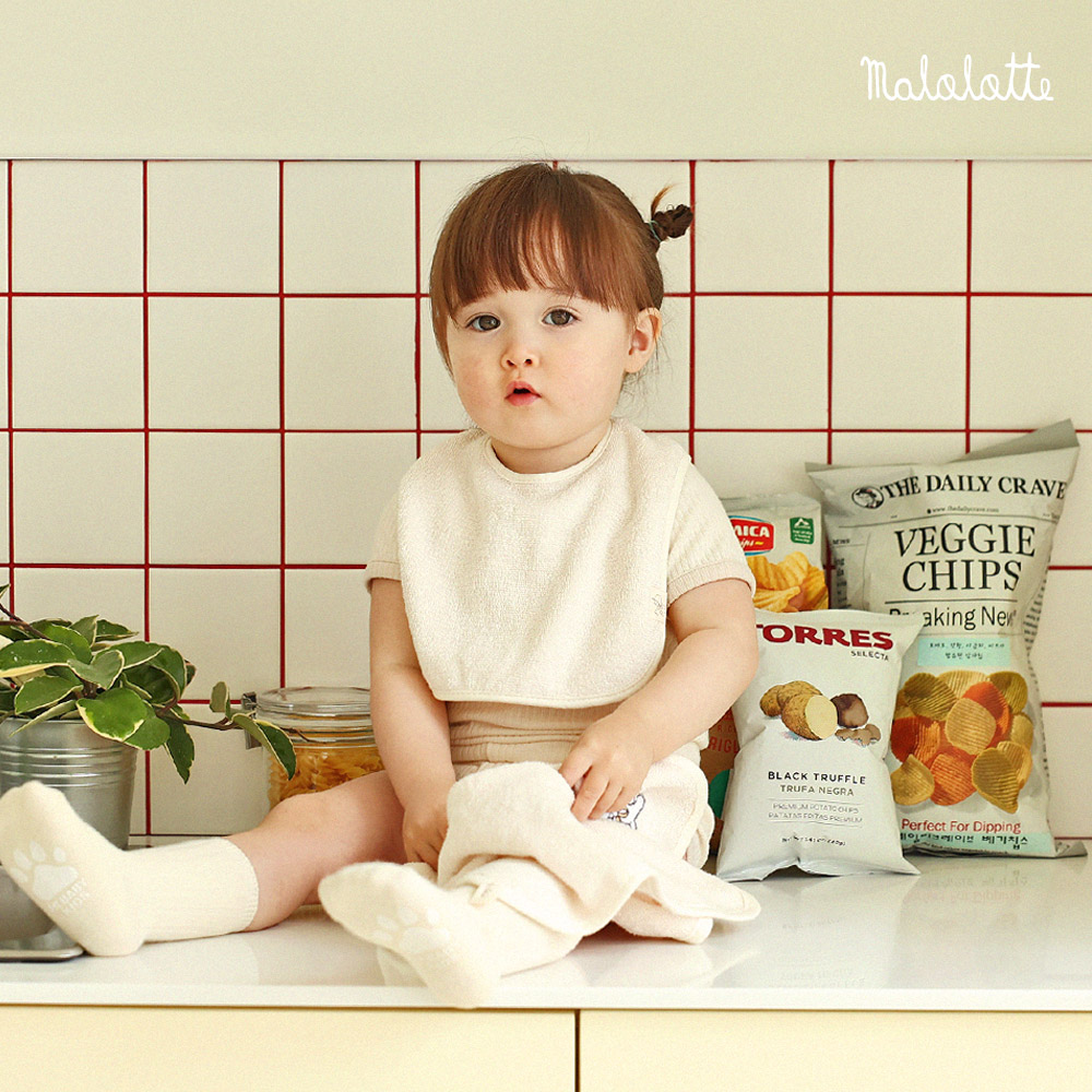 마롤로뜨 테리 모달 아기턱받이 신생아 침받이 어린이집 이유식 턱받이