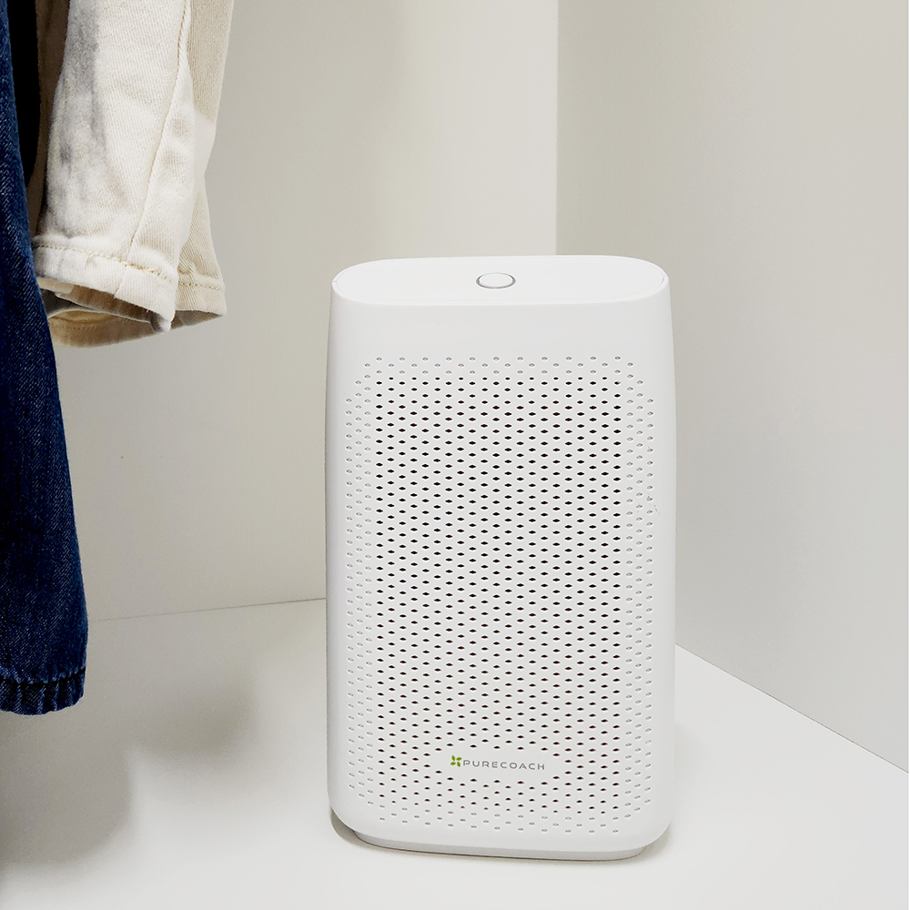 퓨어코치 DH750 저소음 원룸 미니 제습기 자취생 옷방 습기제거 저전력