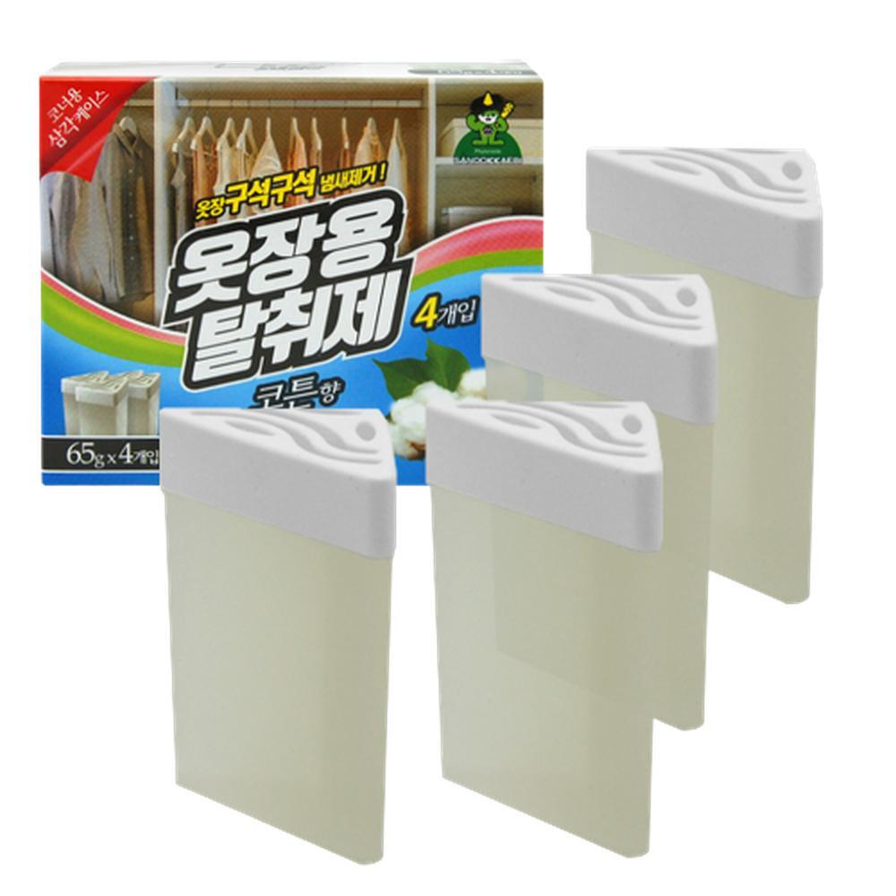 삼각 옷장탈취제 코너 냄새제거제 모서리 코너