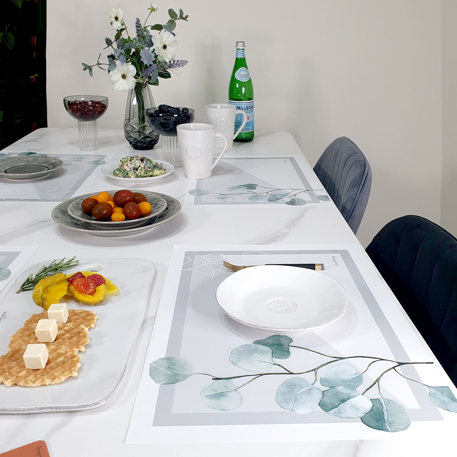 일회용 종이 테이블 식탁매트 10P 세트 뉴그린리프 엘라다이닝