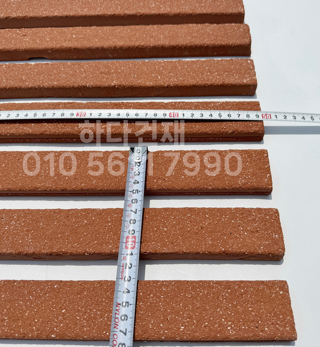 점토타일 그레인 500x45x18T 레드 / 하다건재