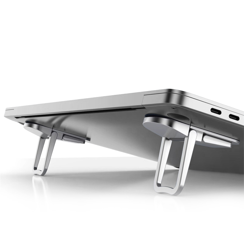 부착식 노트북 거치대 접이식 휴대용 스탠드 맥북 받침대