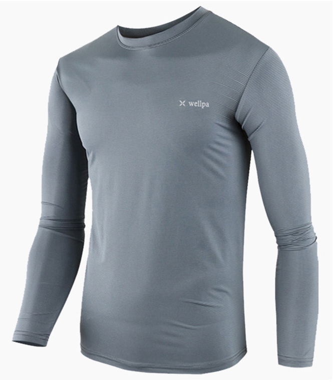 쿨티셔츠 냉감 기능성 라운드 반팔티 긴팔 남자 여름 남성 스판 냉장고 반목 기모 집업 - 상세 이미지 5