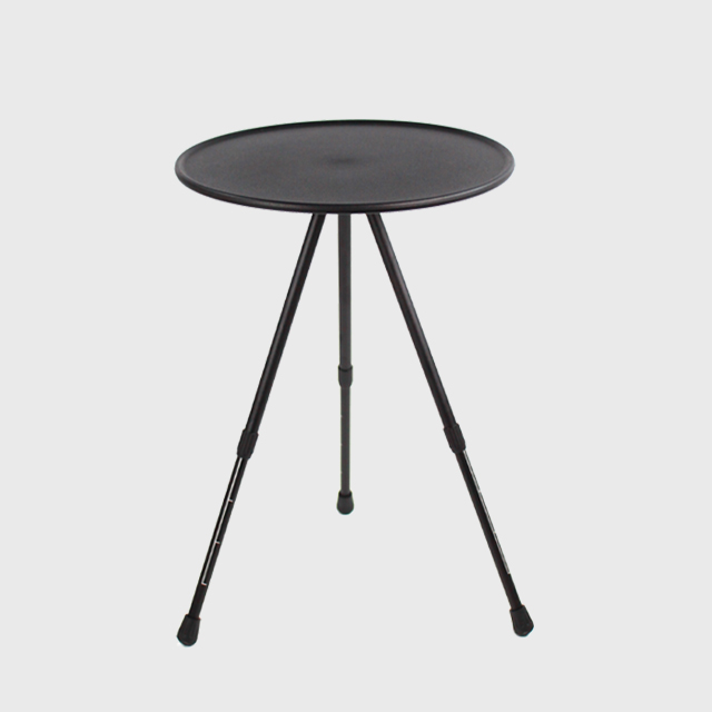 KOOLMAN 쿨맨 원형 사이드 경량 캠핑 테이블 블랙