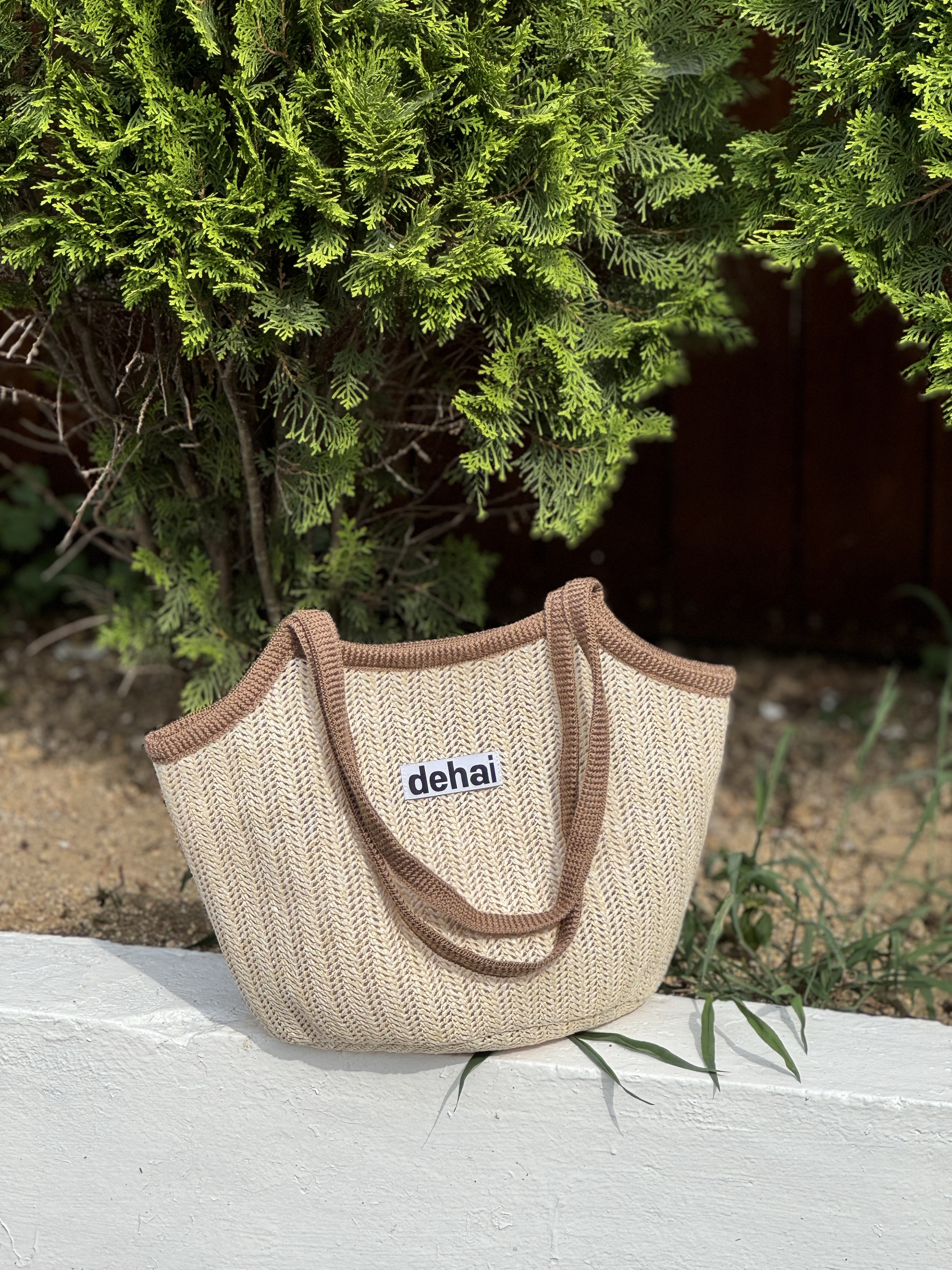 여름가방 숄더 바스켓백 쇼퍼 라피아 버킷백 라탄백