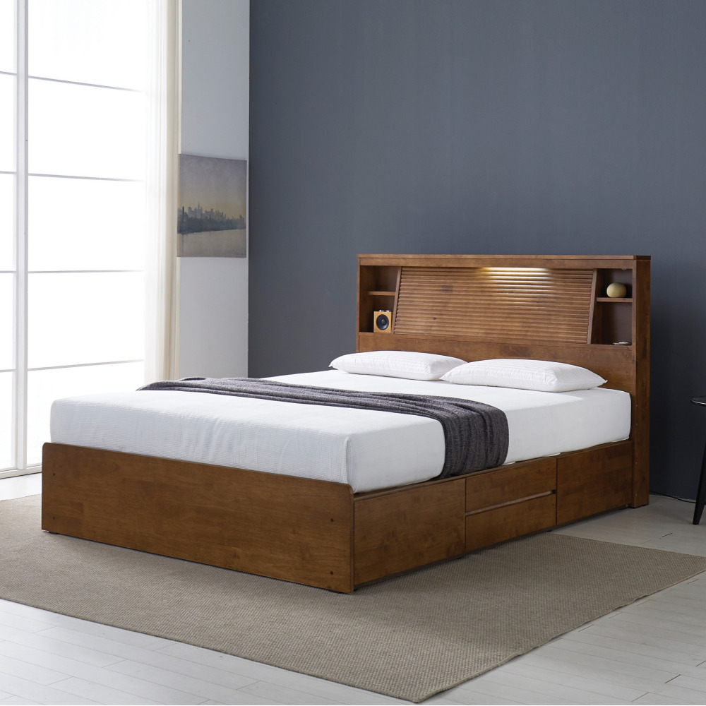 엔나템바보드침대 호텔식침대프레임 원목 파운데이션