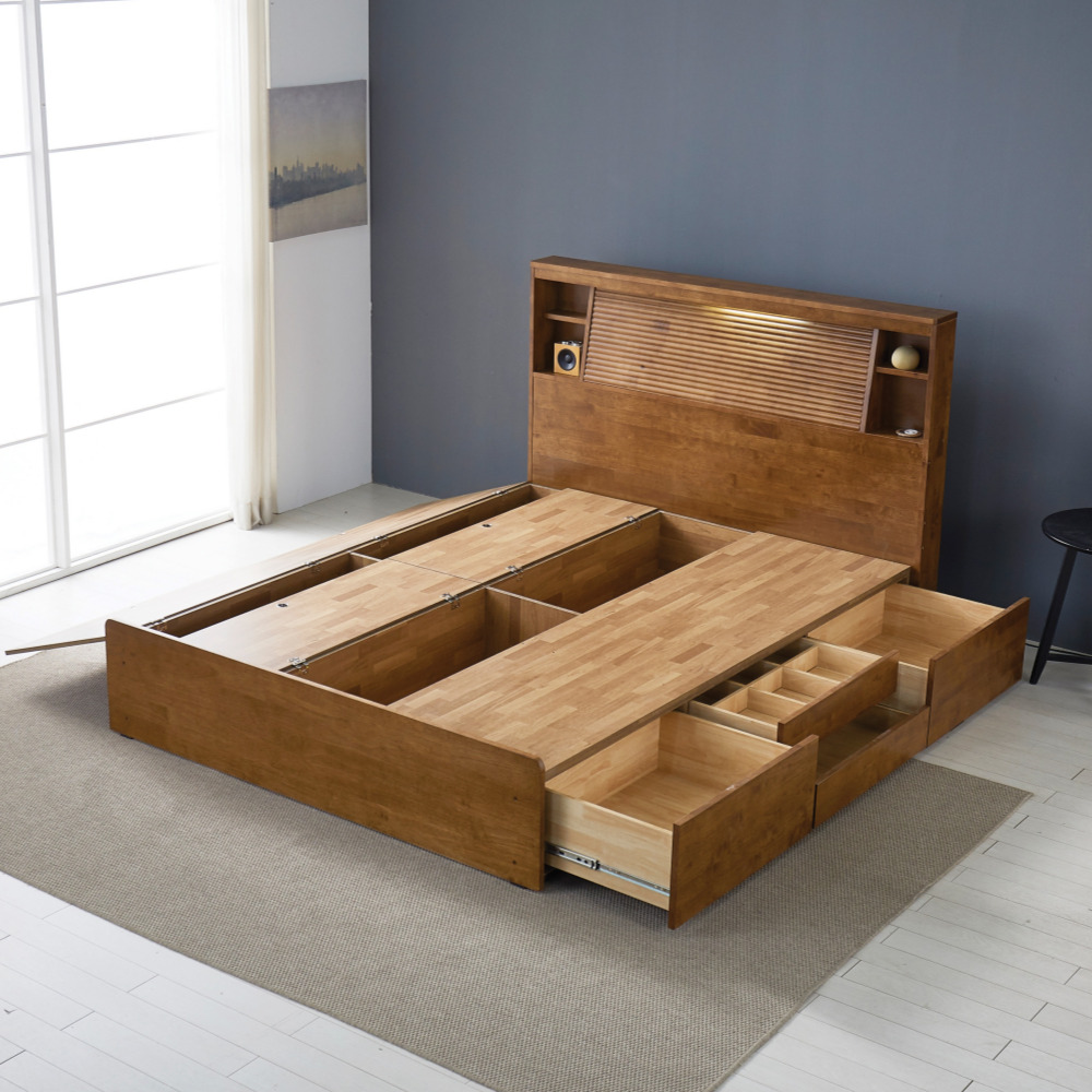 엔나템바보드침대 호텔식침대프레임 원목 파운데이션