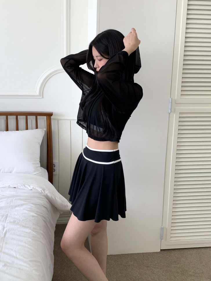 ❤️당일출고/원가이하세일❤️ 모노키니 비키니 원피스 치마 플레어 체형커버 커버업 래쉬가드 휴양지 호캉스 바다 여름 휴가 해외여행 수영복 상세 이미지 831