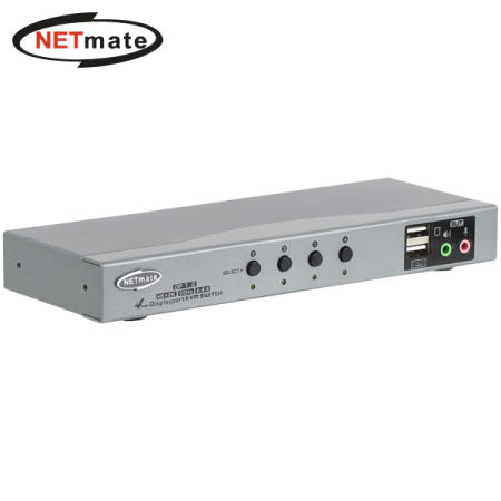 4K 60Hz 4:1 디스플레이포트 KVM 스위치 NM-DKD04C