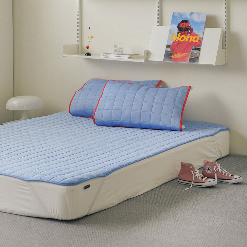 누비지오 스파쿨링 냉감 고정밴드 여름침대패드 SS