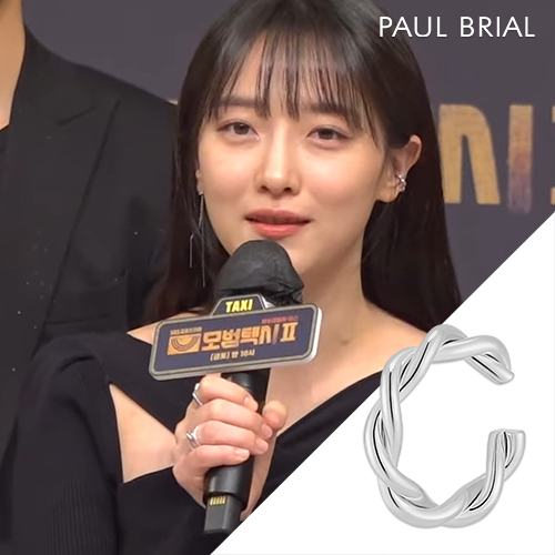 폴브리알 꼬임 이어커프 연예인 귀안뚫는 귀걸이 선예 지효 PDBE0150 - 상세 이미지 3