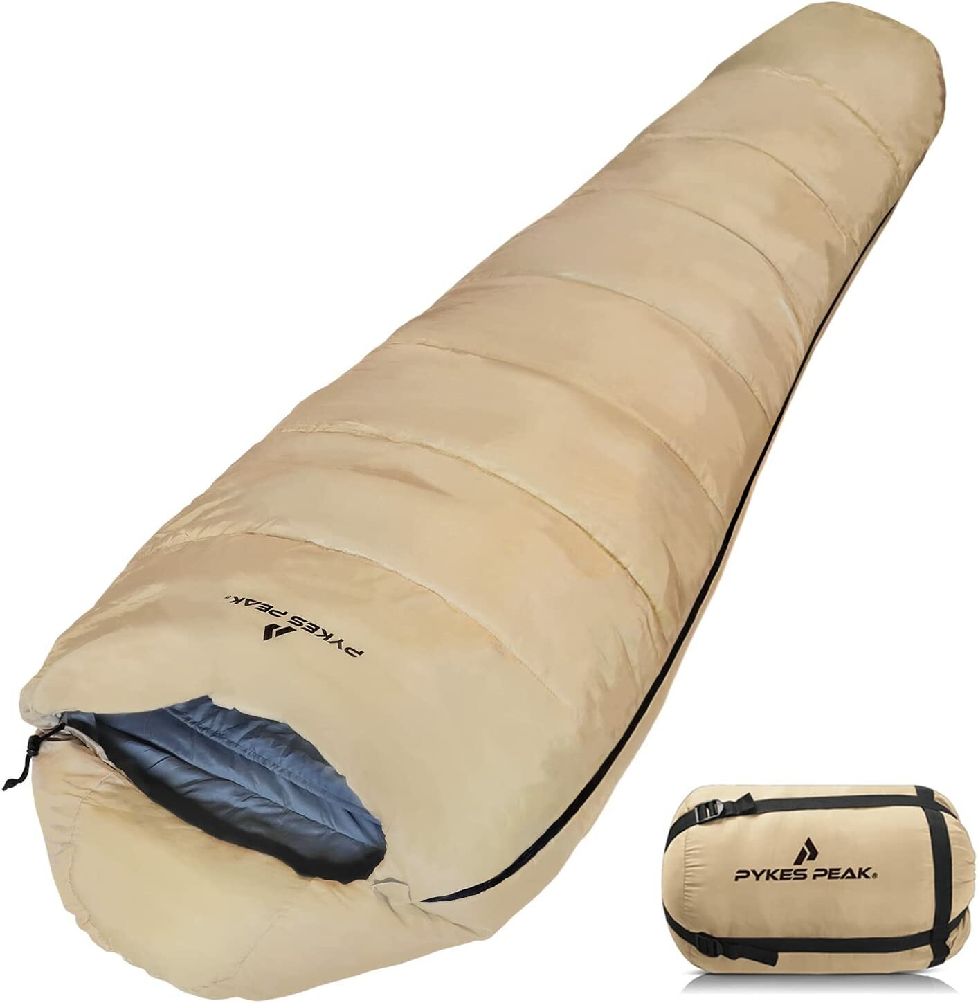 캠핑이불 머미형 여름침낭 1800g PYKES PEAK 일본 경량 침낭