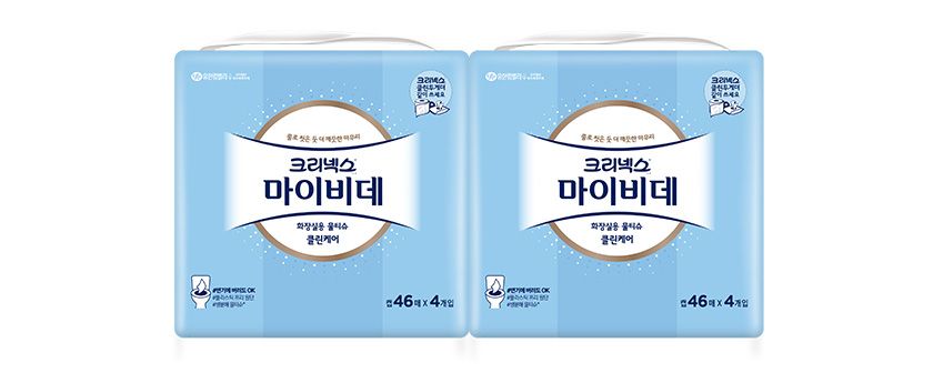 크리넥스 마이비데 클린케어 캡 46매 4입X2팩