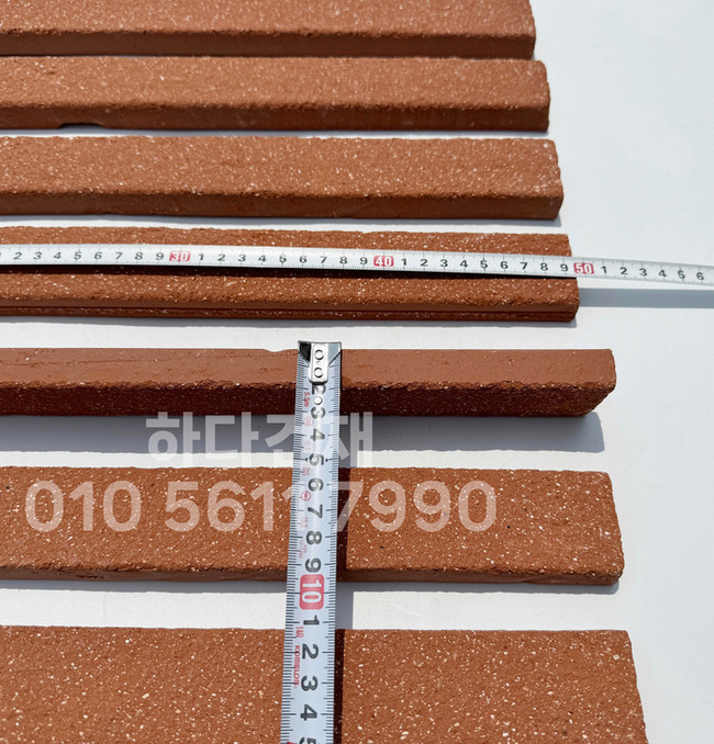 점토타일 그레인 500x45x18T 레드 / 하다건재
