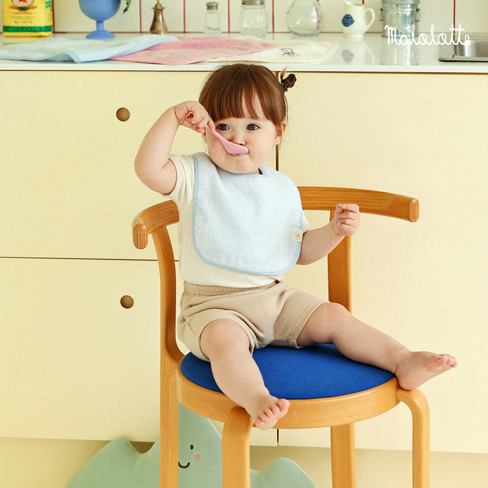 마롤로뜨 테리 모달 아기턱받이 신생아 침받이 어린이집 이유식 턱받이
