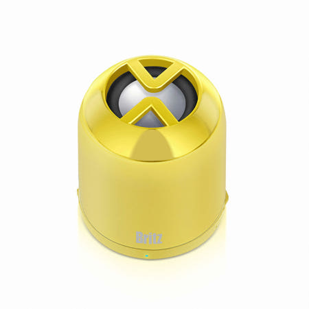 브리츠 무선 블루투스 2.1 EDR 스피커 BZ-G20 Cone 옐로우