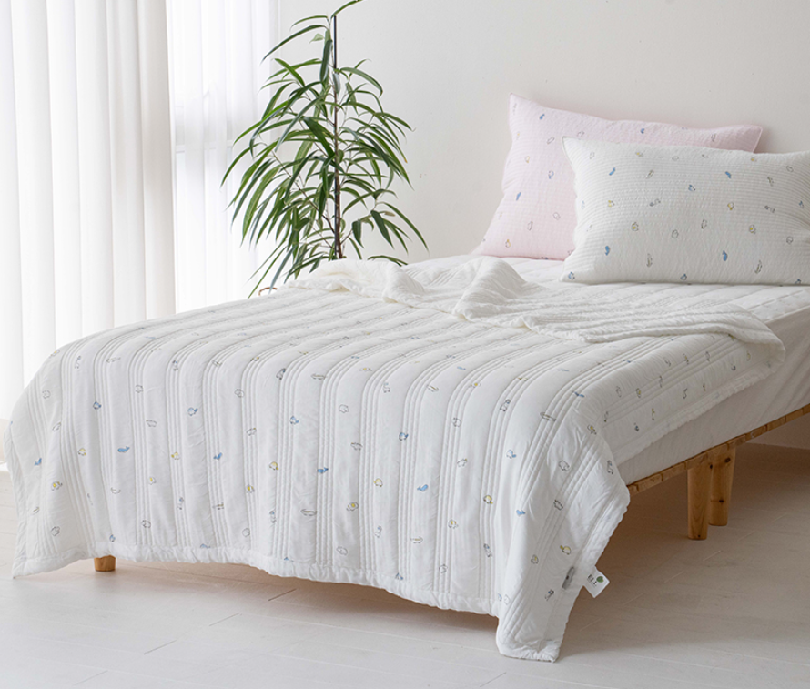 송화침장 리오셀 100% 에버랜드 스프레드 슈퍼싱글 퀸 3가지 색상 - 상세 이미지 2
