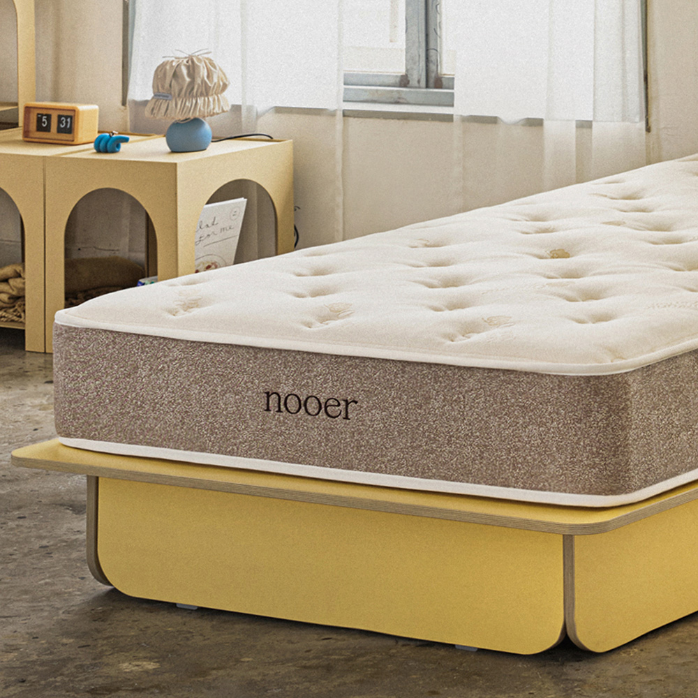 누어 편안히 1인용 단단한 싱글 침대 매트릭스 포켓스프링 매트리스 24cm S