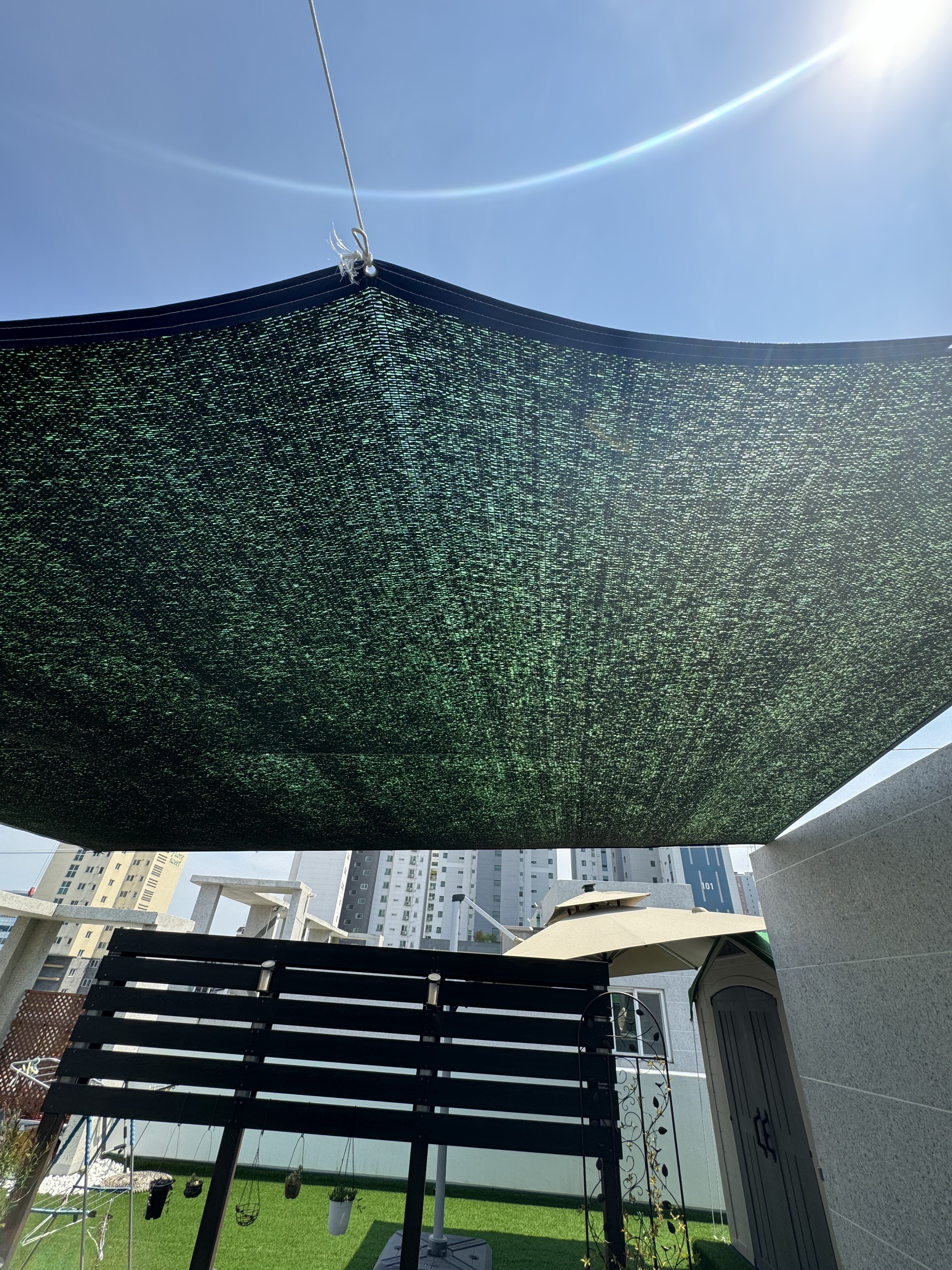 그늘막 옥상 차광막 95% 6Mx10M 천막 햇빛 가림막 썬쉐이드 그늘애