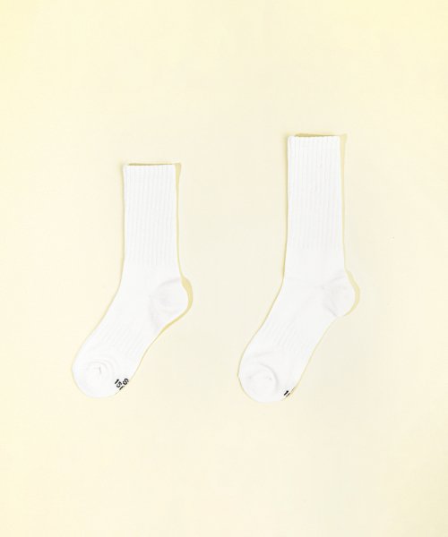일오공칠  3PACK  1507 라이트 애슬레틱 엠보 케어 삭스 - 화이트/블랙 mono trouser 6p : NEWJICS