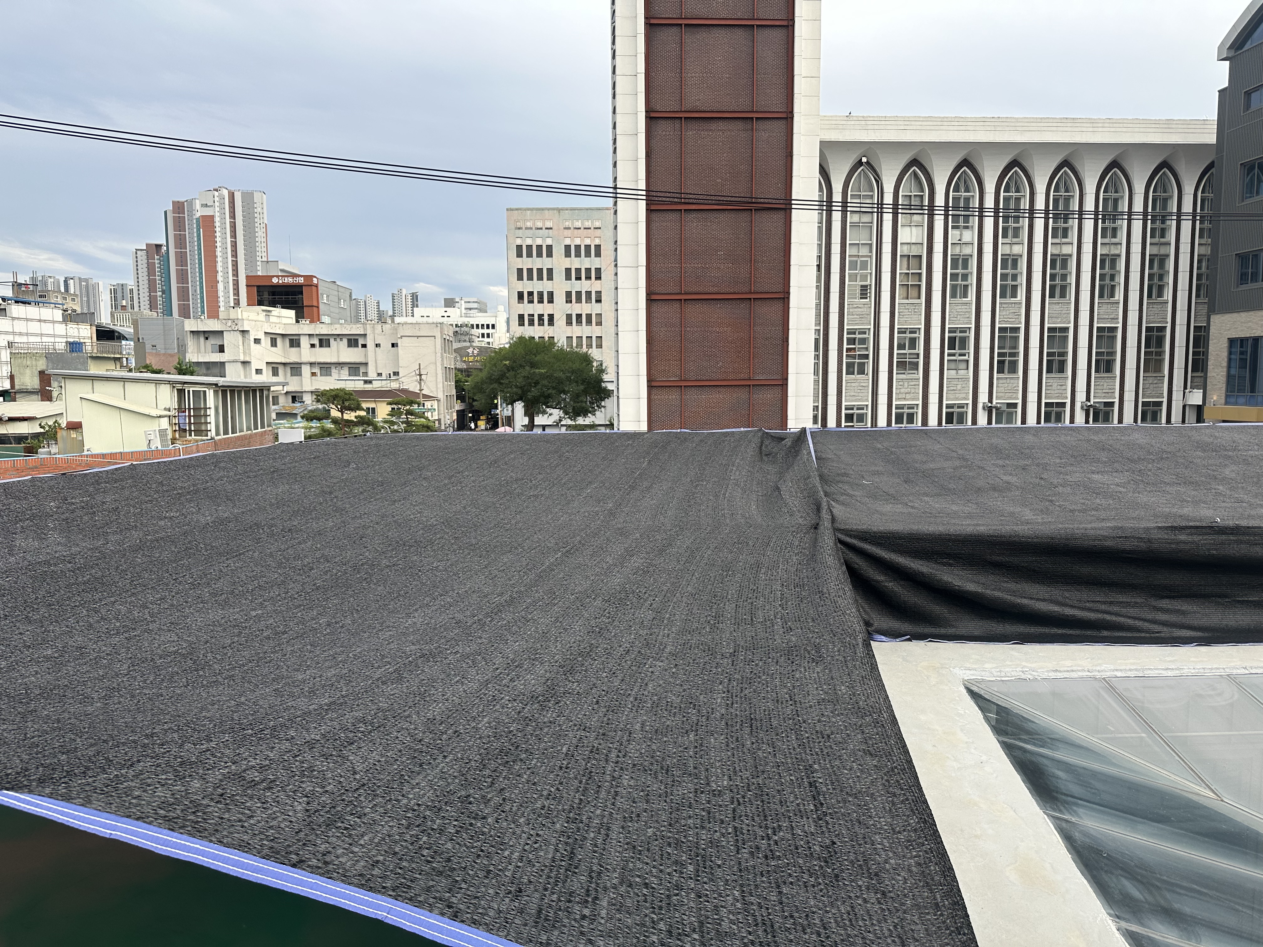 그늘막 옥상 차광막 95% 6Mx10M 천막 햇빛 가림막 썬쉐이드 그늘애