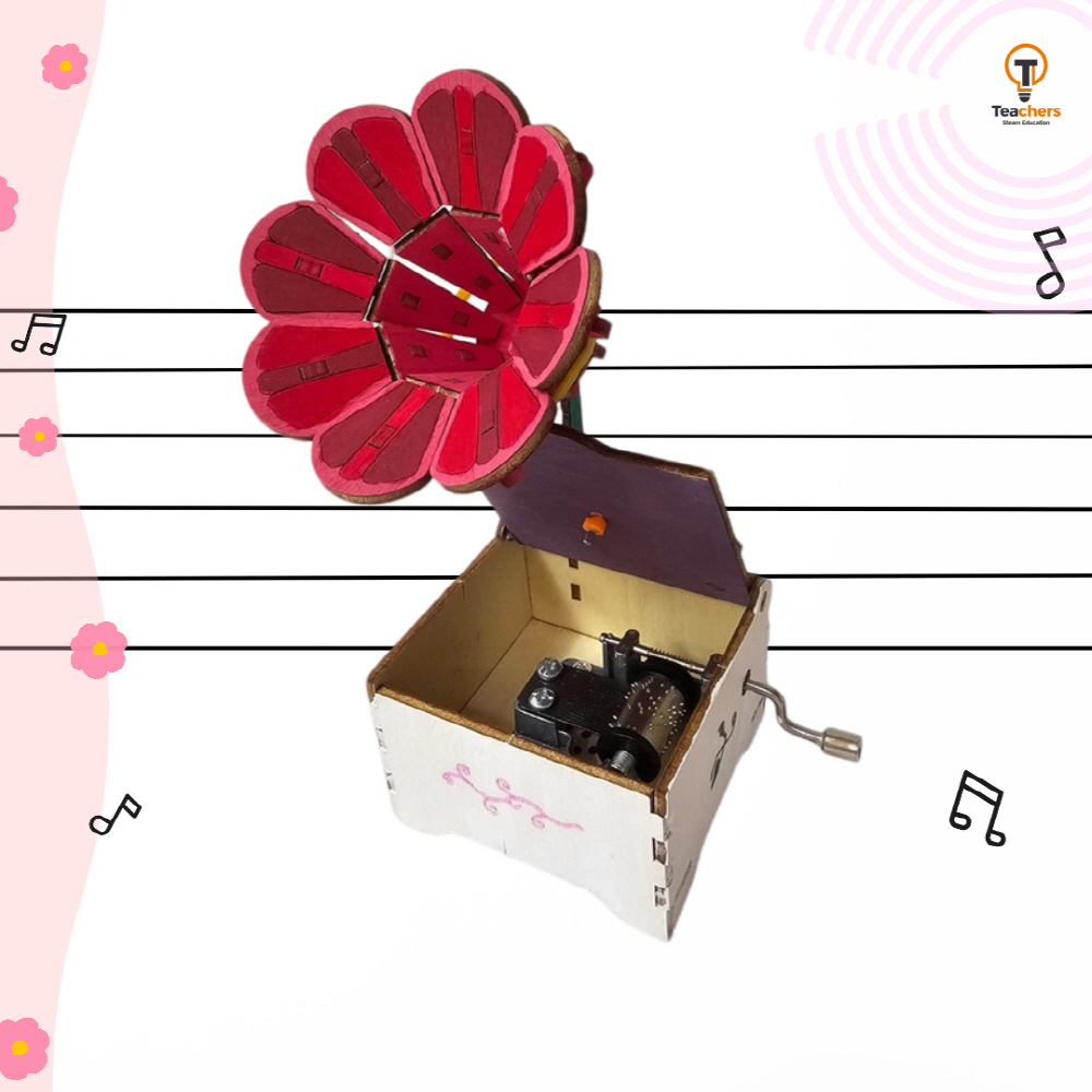 티처스 교과연계 과학키트 STEAM 빈티지 오르골 축음기 만들기 (R-55)