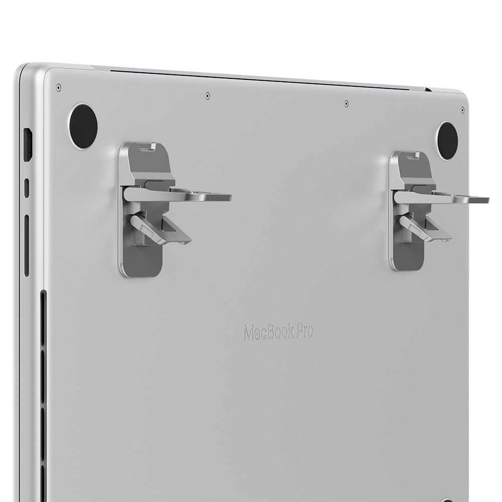 부착식 노트북 거치대 접이식 휴대용 스탠드 맥북 받침대