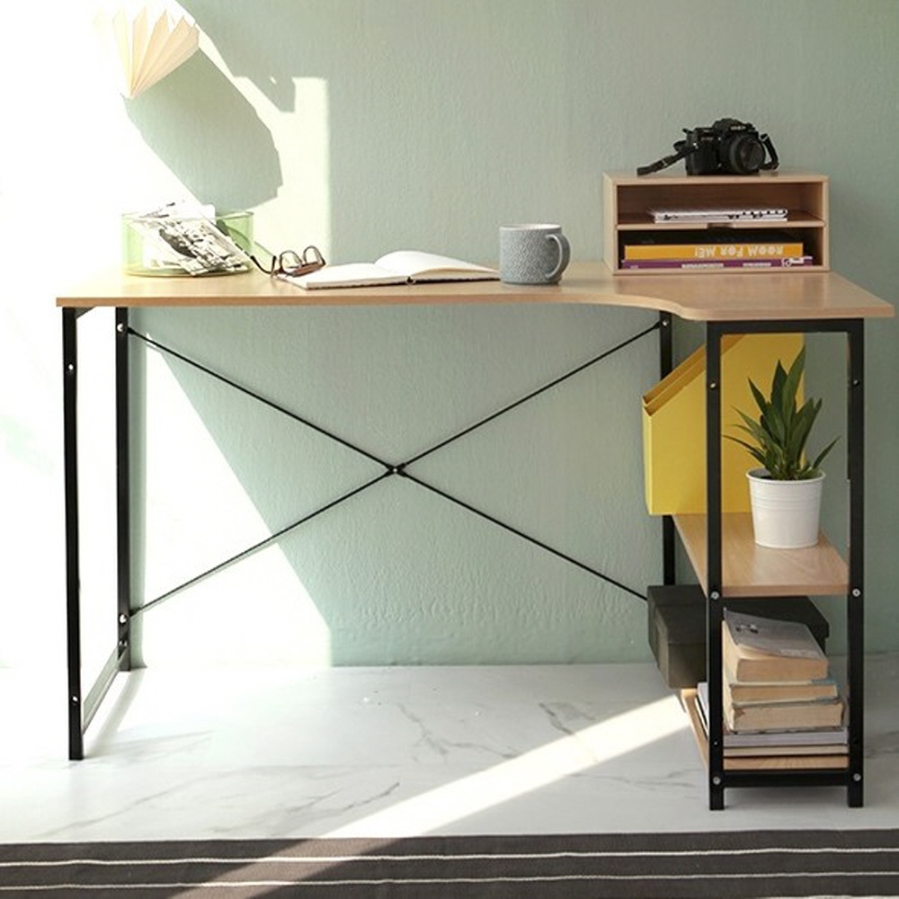 1인 컴퓨터책상 컴푸터 조립식 흔들림없는 컴텨 1200 좁은방