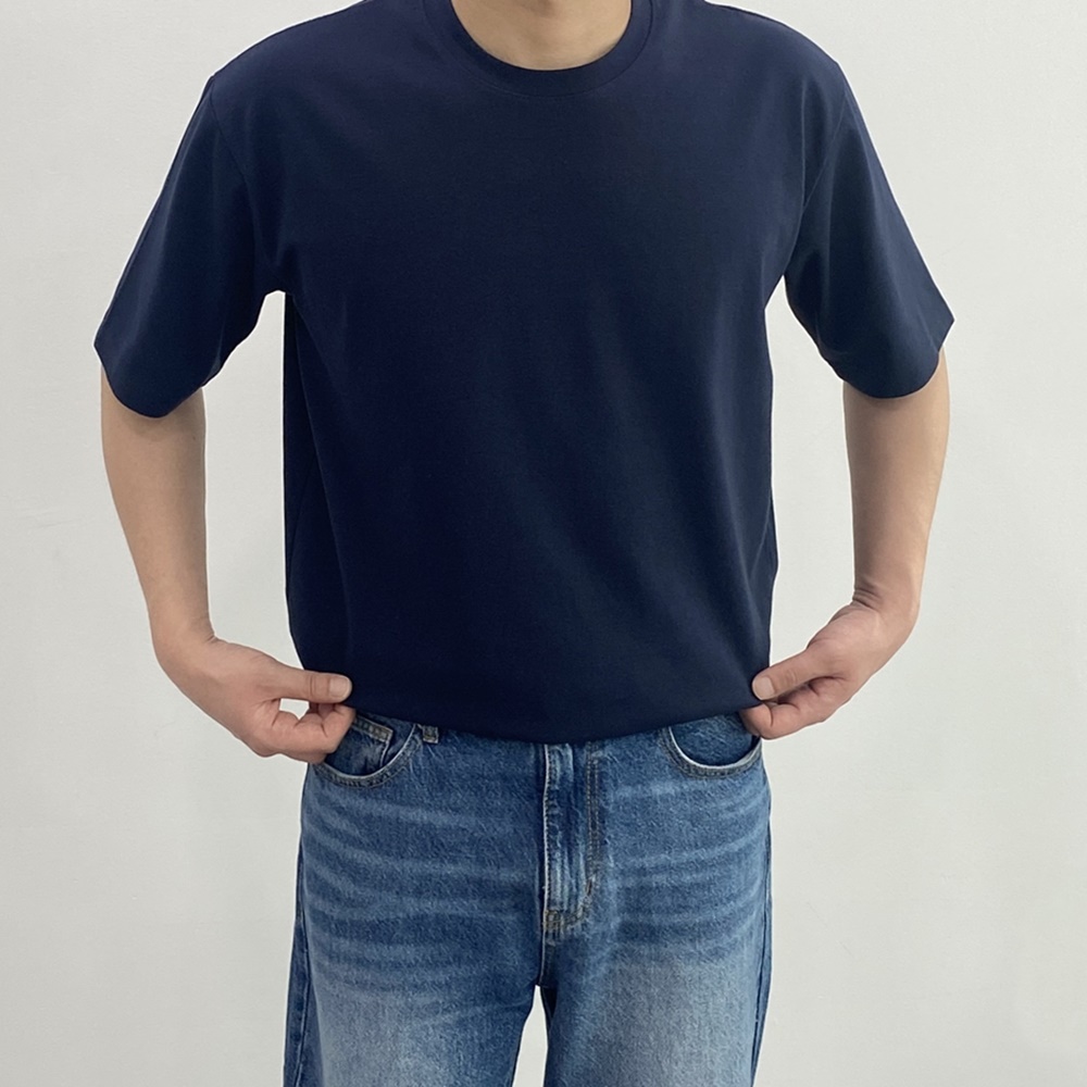 1+1 남자흰티 흰색반팔티 무지티 이미지 8