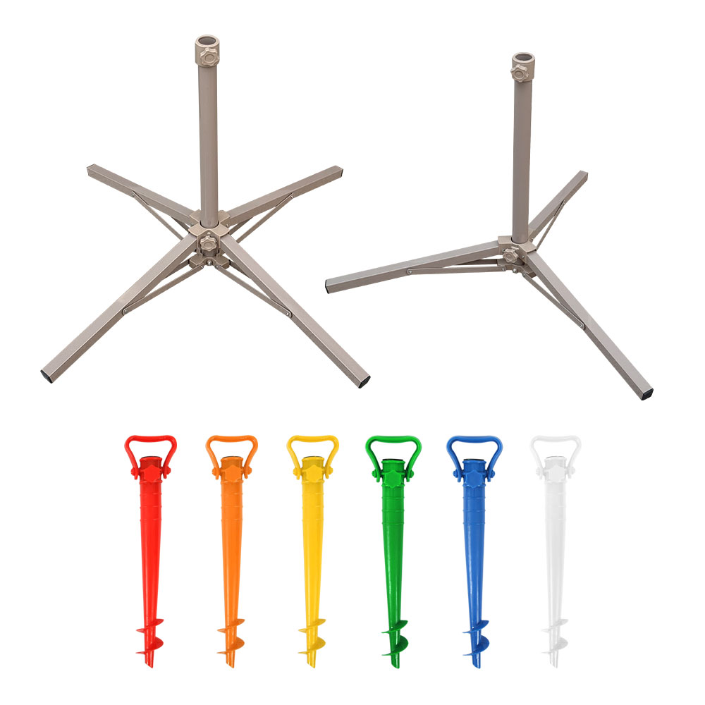 빈슨메시프 파라솔 3발형 받침대 고정 지지대 폴딩 거치대