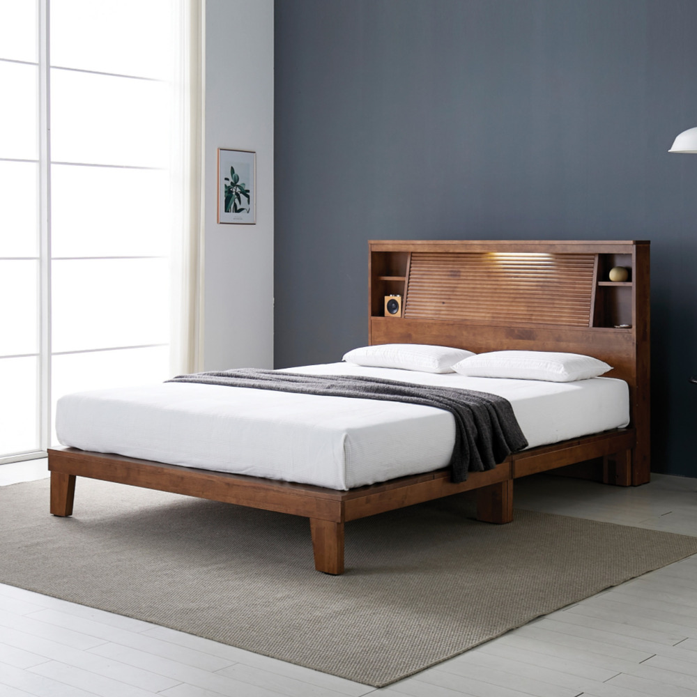 엔나템바보드침대 호텔식침대프레임 원목 파운데이션