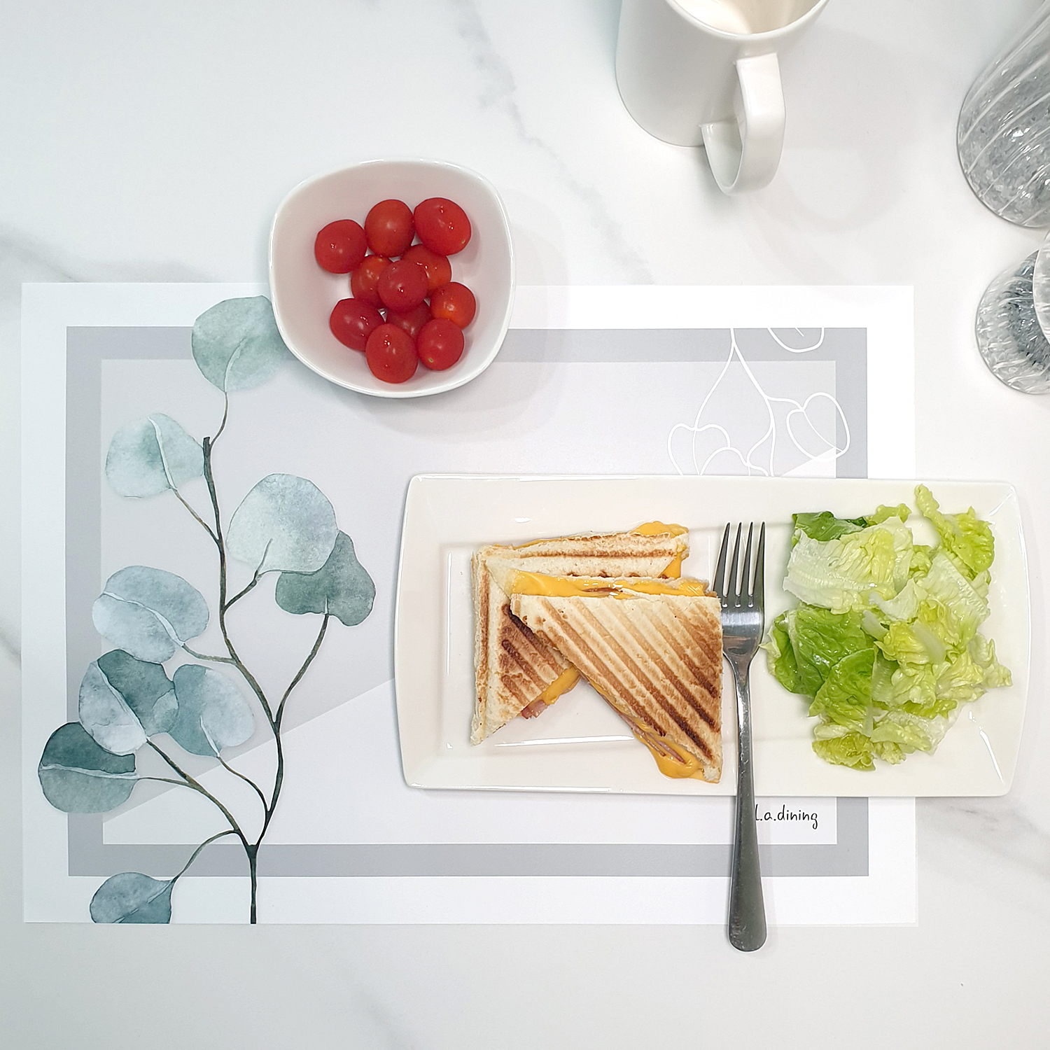 일회용 종이 테이블 식탁매트 10P 세트 뉴그린리프 엘라다이닝