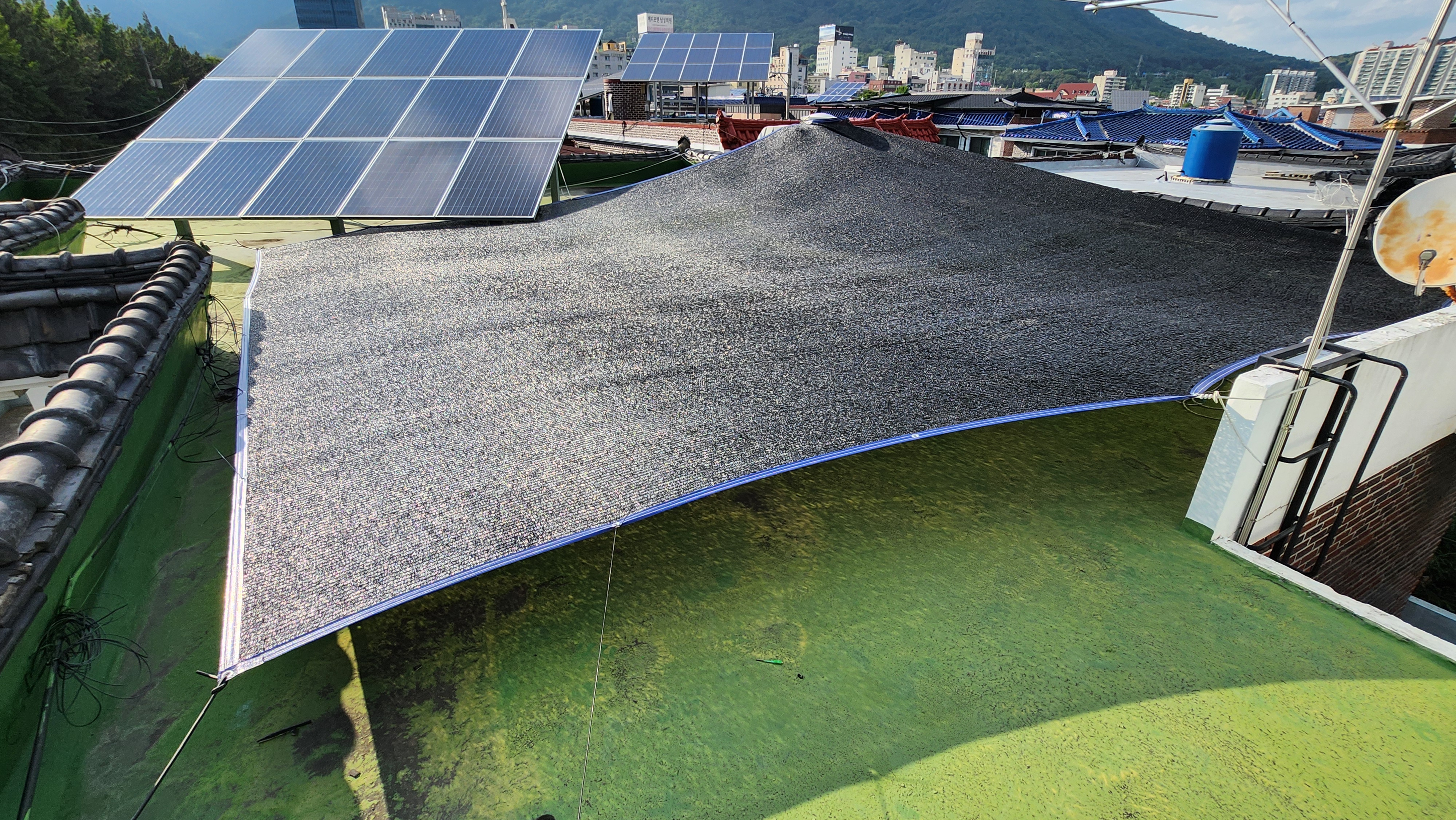 그늘막 옥상 차광막 95% 6Mx10M 천막 햇빛 가림막 썬쉐이드 그늘애