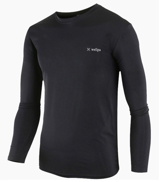 쿨티셔츠 냉감 기능성 라운드 반팔티 긴팔 남자 여름 남성 스판 냉장고 반목 기모 집업 - 상세 이미지 4