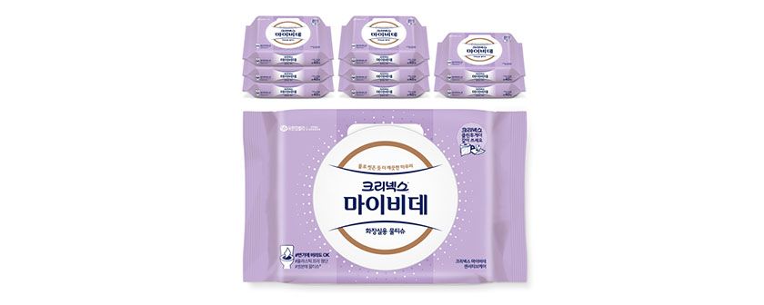 크리넥스 마이비데 센서티브케어 캡 40X9팩