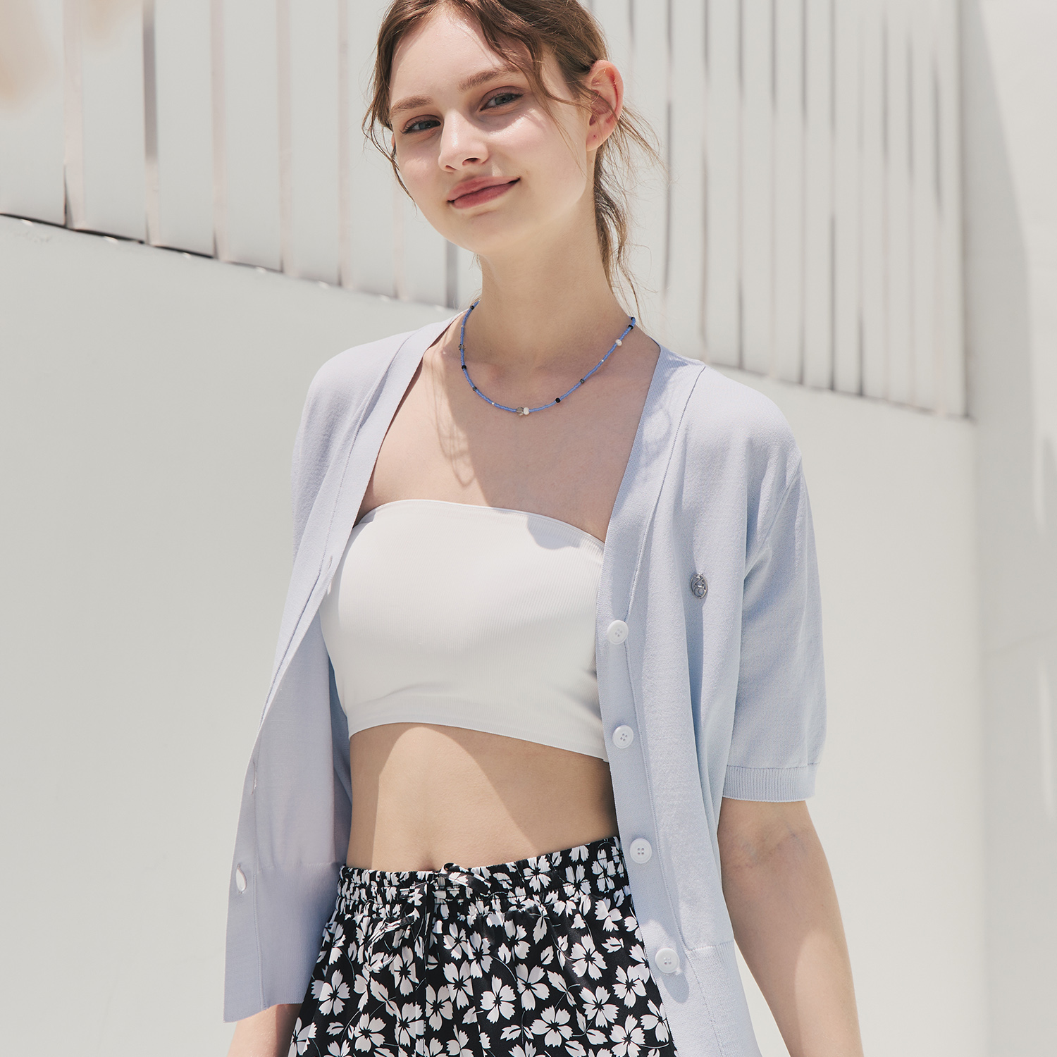 [클리어런스][제로스트릿][3컬러] 심플리 가디건 & 나시 세트 SIMPLEY CARDIGAN &  SLEEVELESS SET