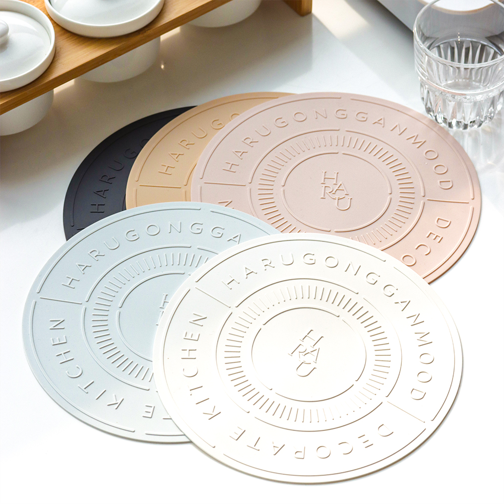 [네이버 단독구성] 하루의공간 레터링 인덕션 보호 실리콘 매트 2개 세트 상세 이미지 3