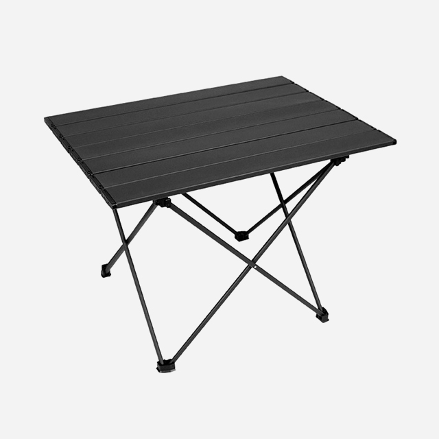 KOOLMAN 쿨맨 캠핑테이블 알루미늄 경량 접이식 ver2 L, 블랙