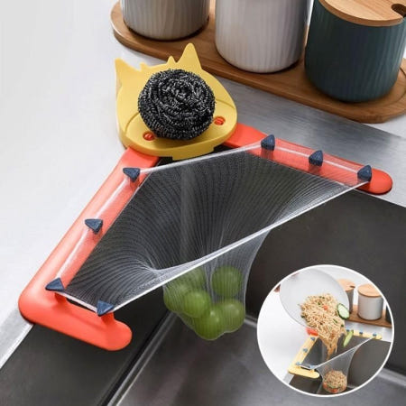 조마이 협력업체 DS 음식물 간편처리 컬러 카우거치대+거름망50P 음식물 쓰레기통 물기제거