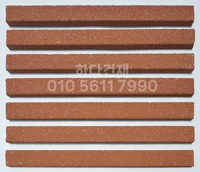 점토타일 그레인 500x45x18T 레드 / 하다건재