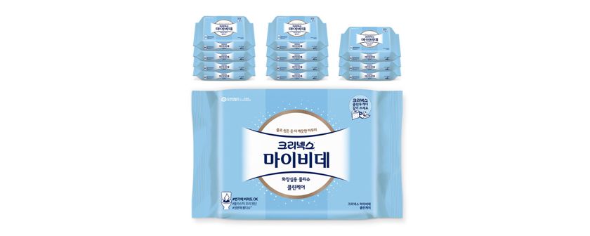 크리넥스 마이비데 클린케어 46매X12팩