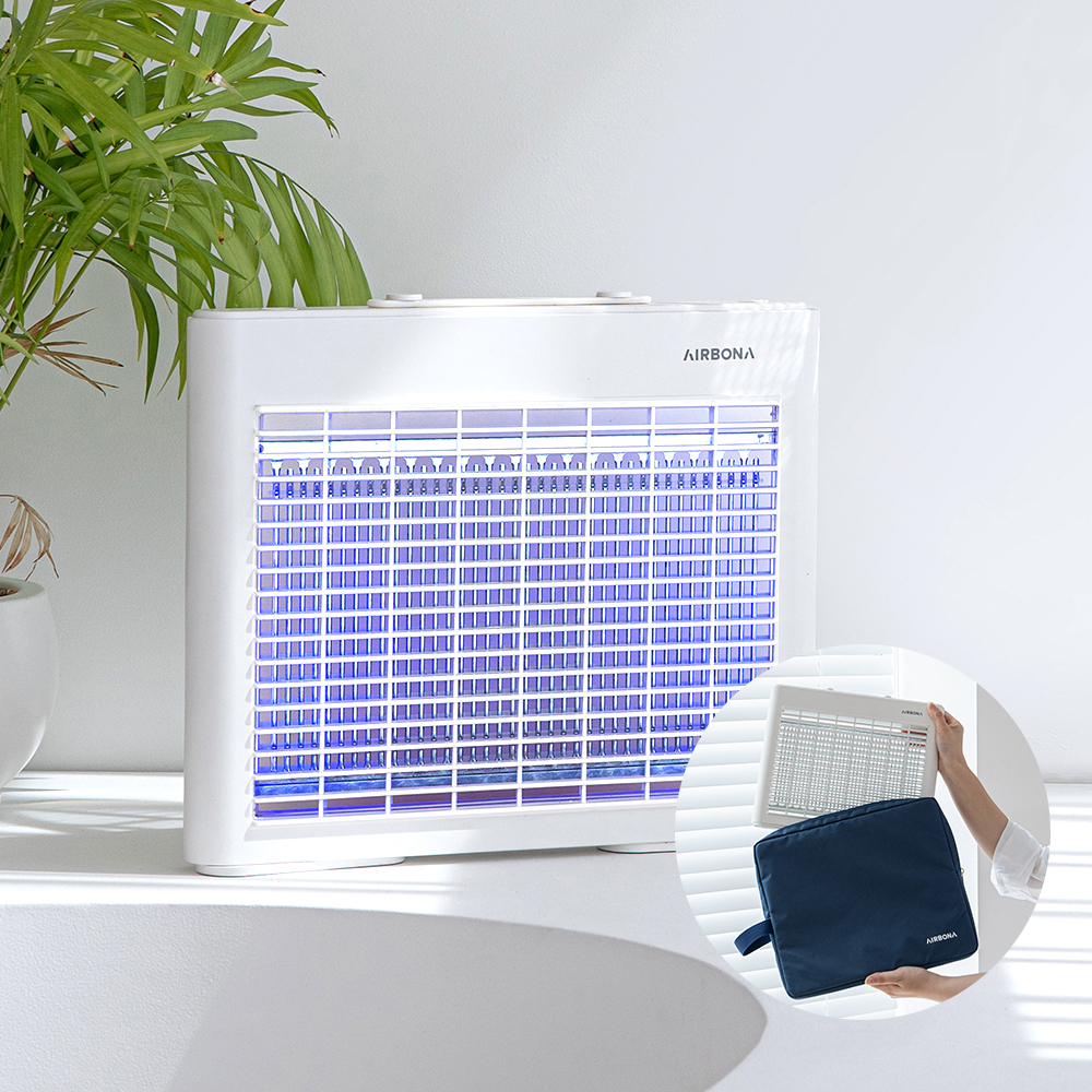 에어보나 LED 무선 충전식 해충 전기 모기퇴치기 AB-1000MK