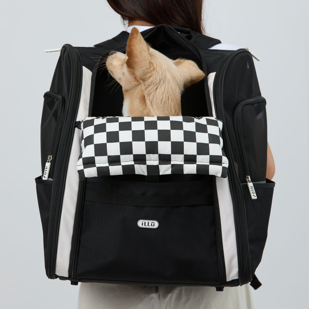 일로 지오백 강아지 백팩 기내용 반려견 이동가방 안전벨트 카시트 소형견 중형견 이동장