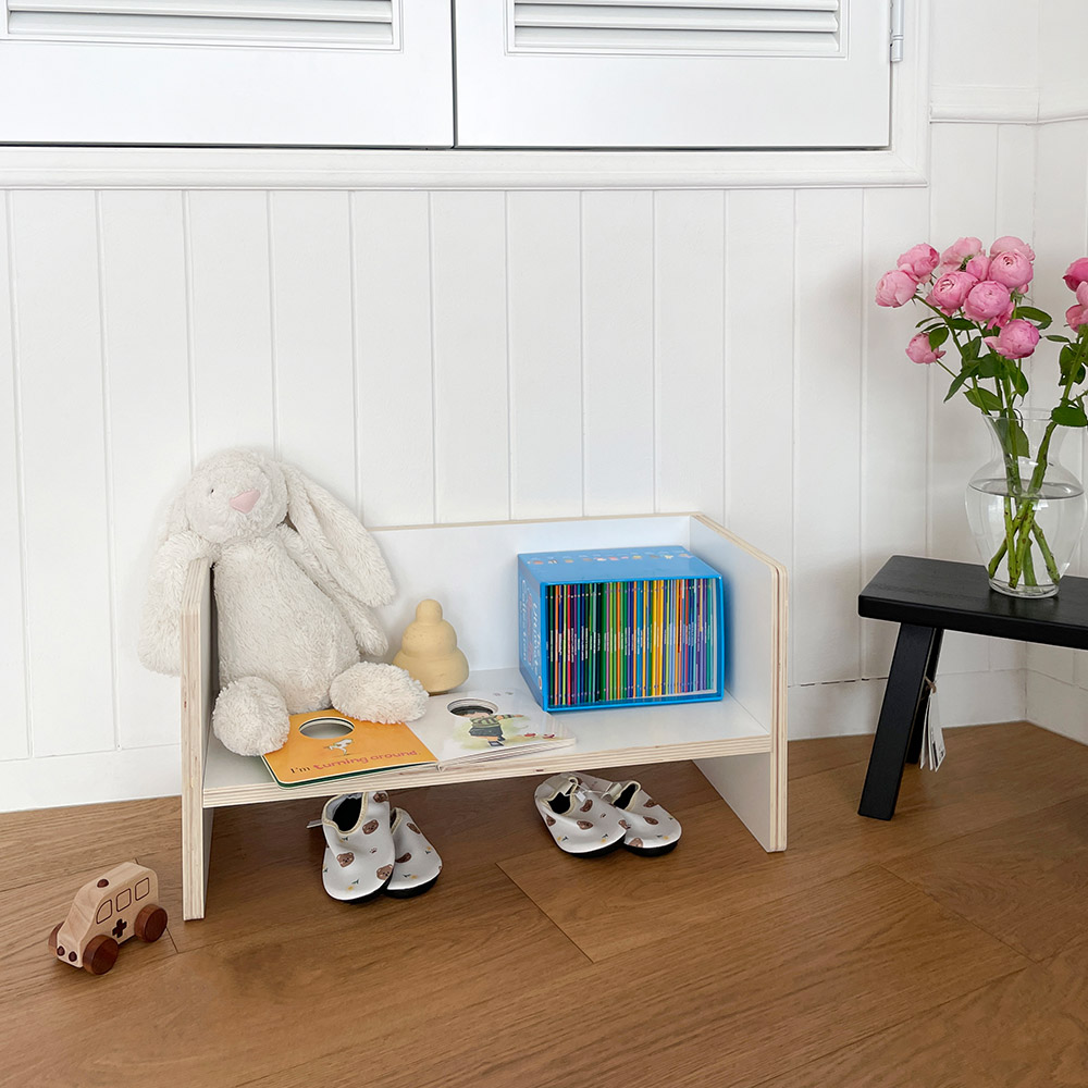 심플룸 아기 슈벤치 신발장 현관 벤치 의자 미니 수납장