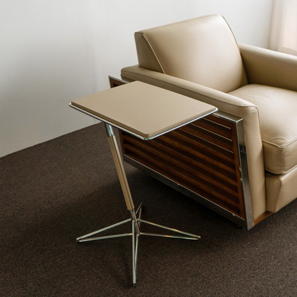 드비저리 마드리드 쿠르셀 사이드테이블 침대 협탁 크림