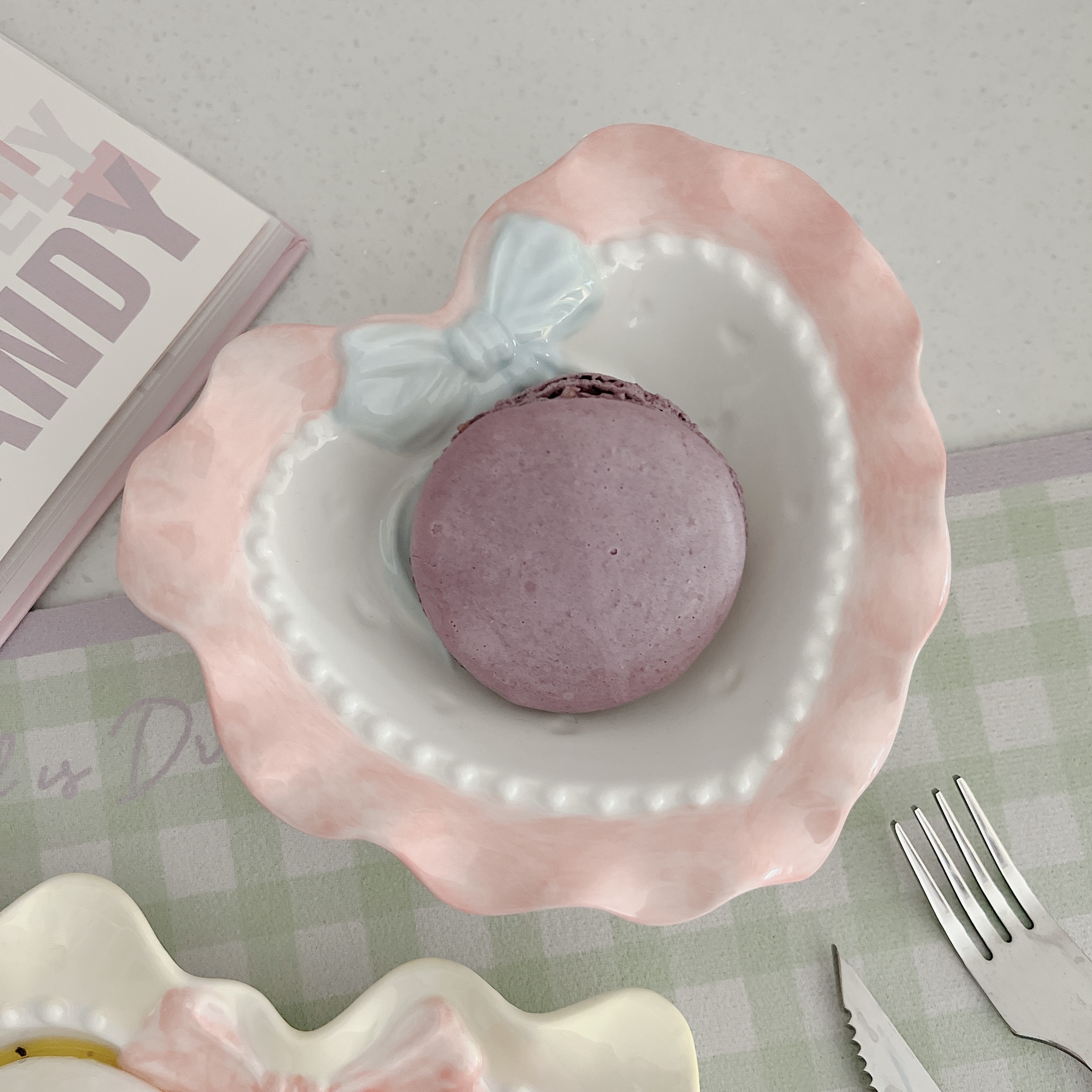 예쁜 그릇 디저트 5종 꽃잎 접시 (소)