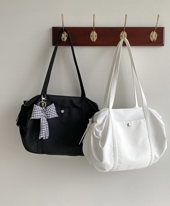 나일론 경량 더블 빅스퀘어 보스턴 쇼퍼 숄더백 운동 여행 보부상가방