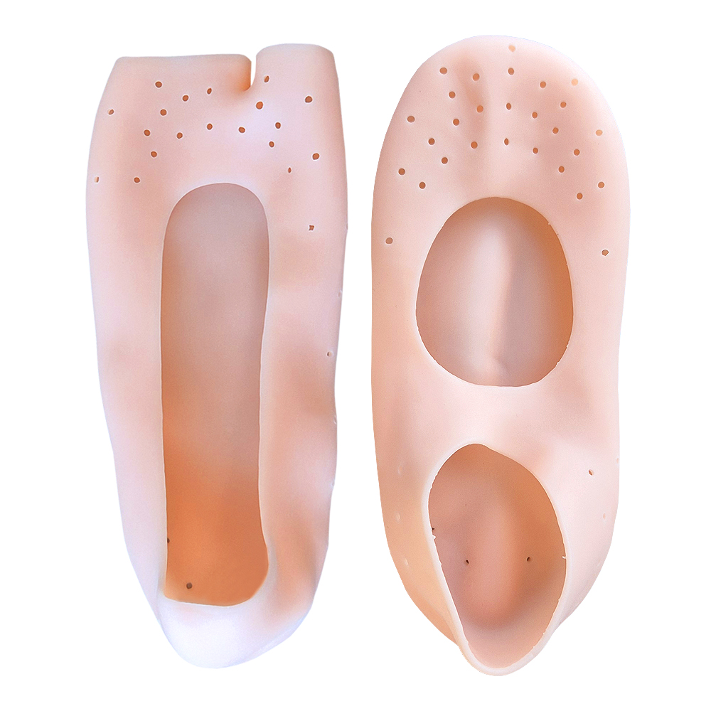 풋인솔 실리콘 각질 케어 덧신 아치 발바닥 뒤꿈치 보습 양말 제품 이미지