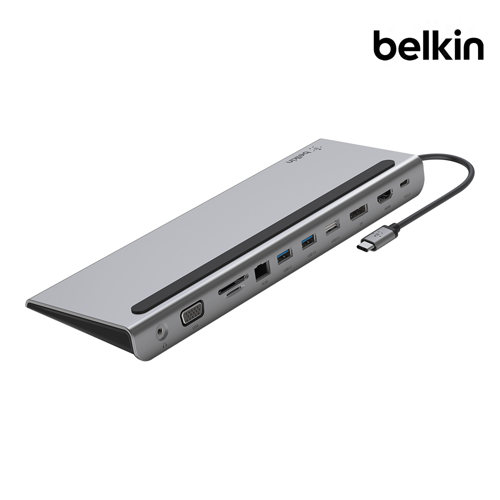 벨킨 11in1 USB C타입 멀티 허브 독 100W 충전 HDMI VGA 이더넷 노트북 거치대형 INC004bt 아이폰17 16 갤럭시 S25 그램 맥북 노트북 호환