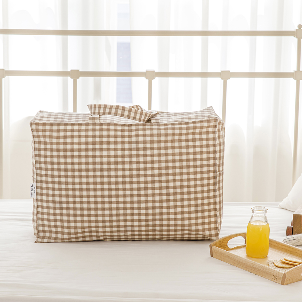 메리투투 파스텔 베이지 이름 자수 낮잠이불 방수 이불가방 어린이집 준비물